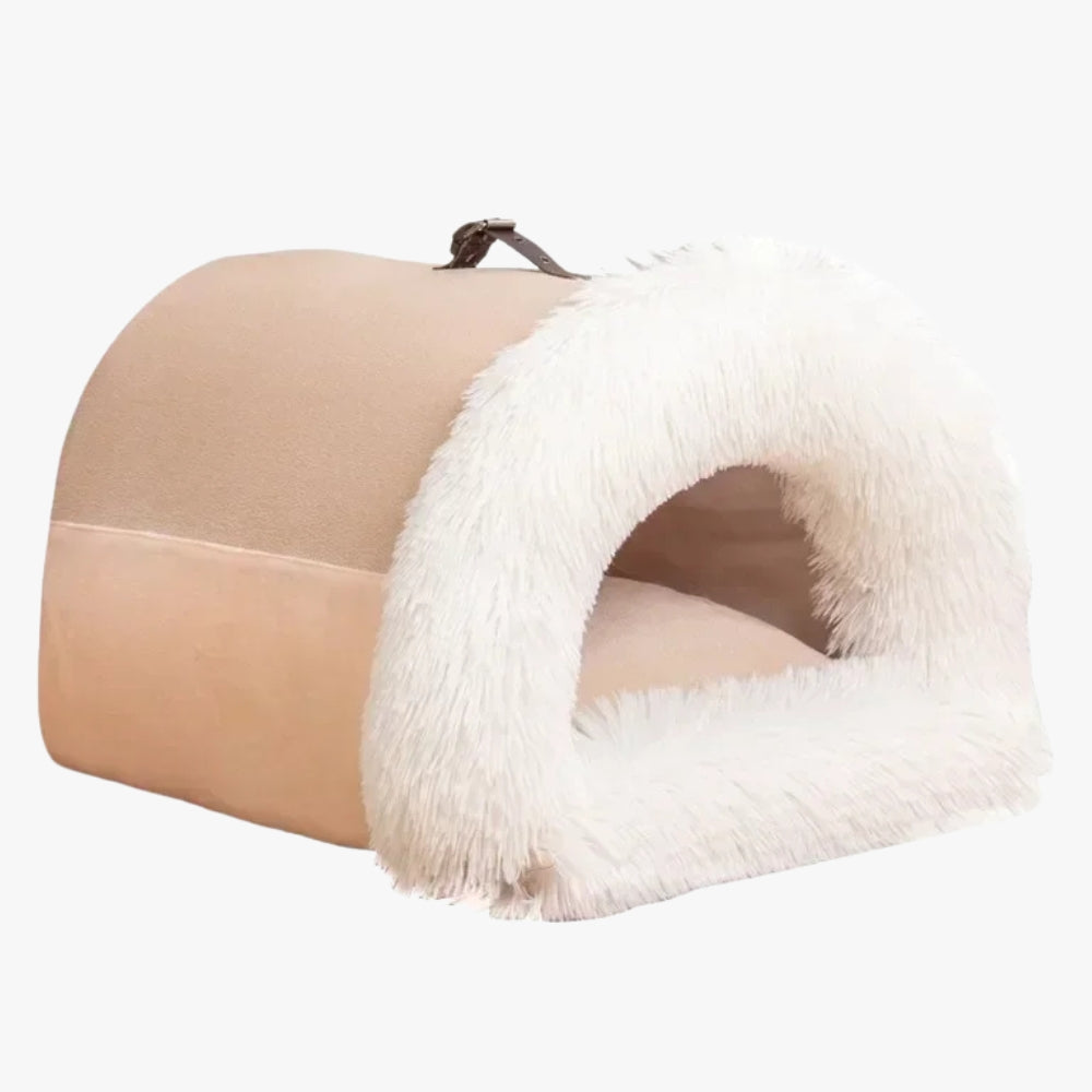 panier-pour-chien-couvert-a-fourrure-beige-cote