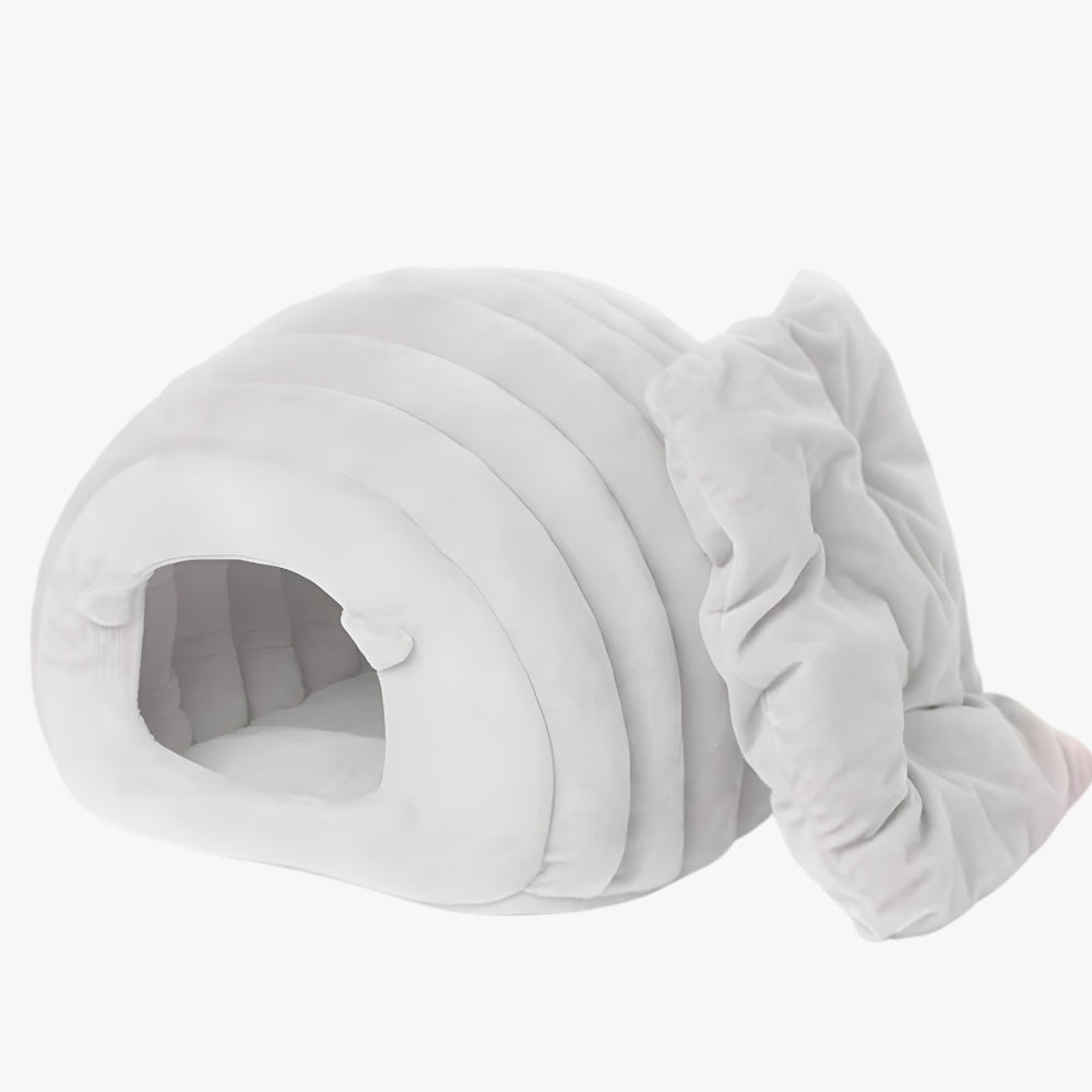 panier-pour-chien-couvert-chenille-gris clair