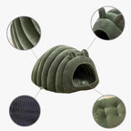 panier-pour-chien-couvert-chenille-vert-closeups