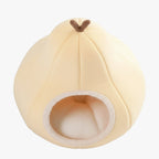 panier-pour-chien-couvert-en-forme-de-poire-jaune-dessus