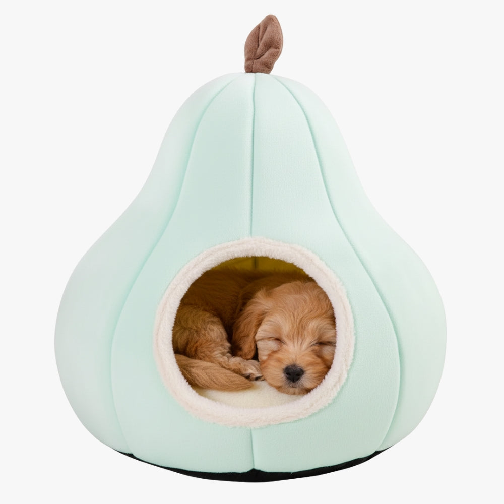 panier-pour-chien-couvert-en-forme-de-poire-vert