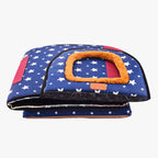 panier-pour-chien-couvert-etoile-plie