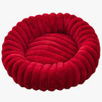 panier-pour-chien-donut-moelleux-rouge-interieur