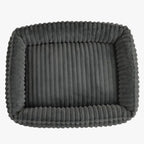 panier-pour-chien-en-velours-gris-dessus