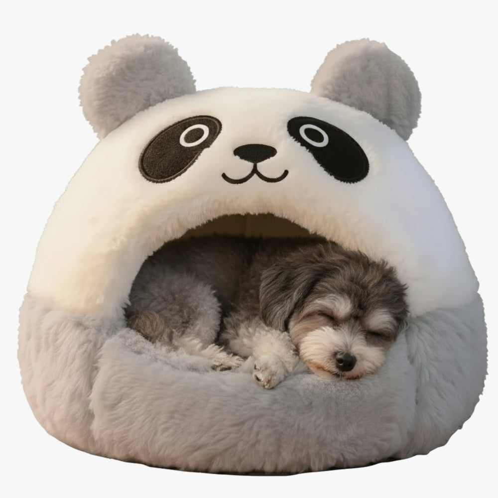 panier-pour-chien-ferme-panda-gris