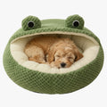 panier-pour-chien-grenouille-en-velours