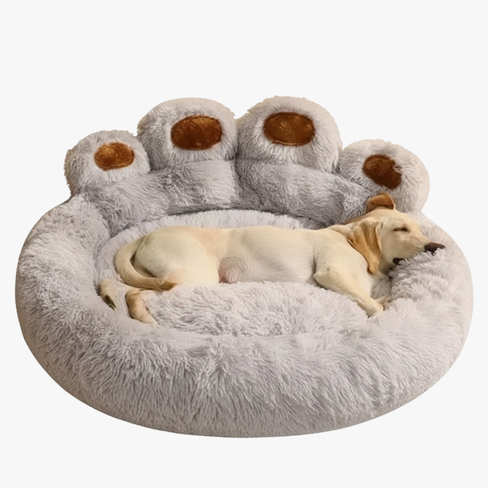 panier-pour-chien-gris-en-forme-de-patte