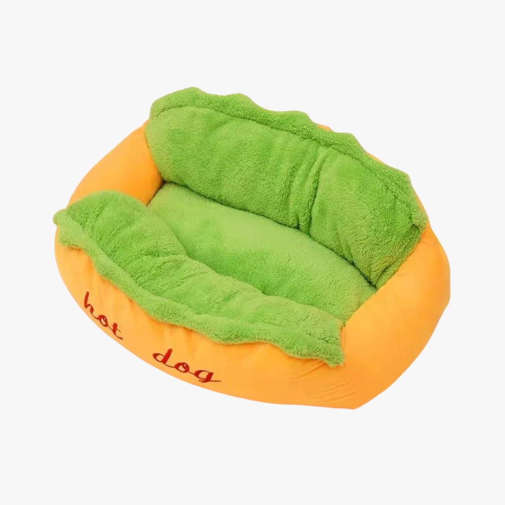 panier-pour-chien-hot-dog-vue-plongée