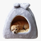 panier-pour-chien-igloo-gris