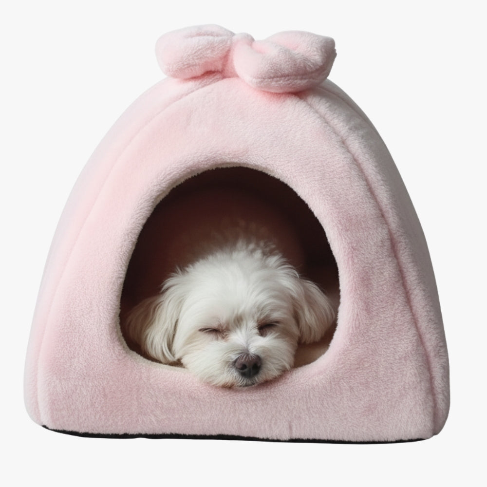 panier-pour-chien-igloo-rose