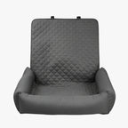 panier-pour-chien-impermeable-pour-voiture-gris-face