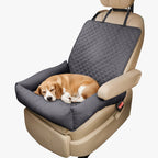 panier-pour-chien-impermeable-pour-voiture-gris-siege