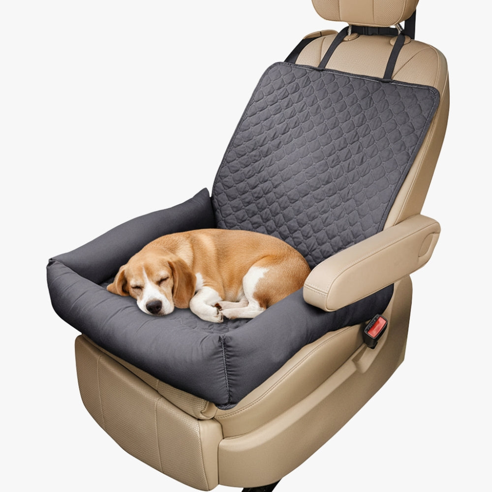 panier-pour-chien-impermeable-pour-voiture-gris-siege
