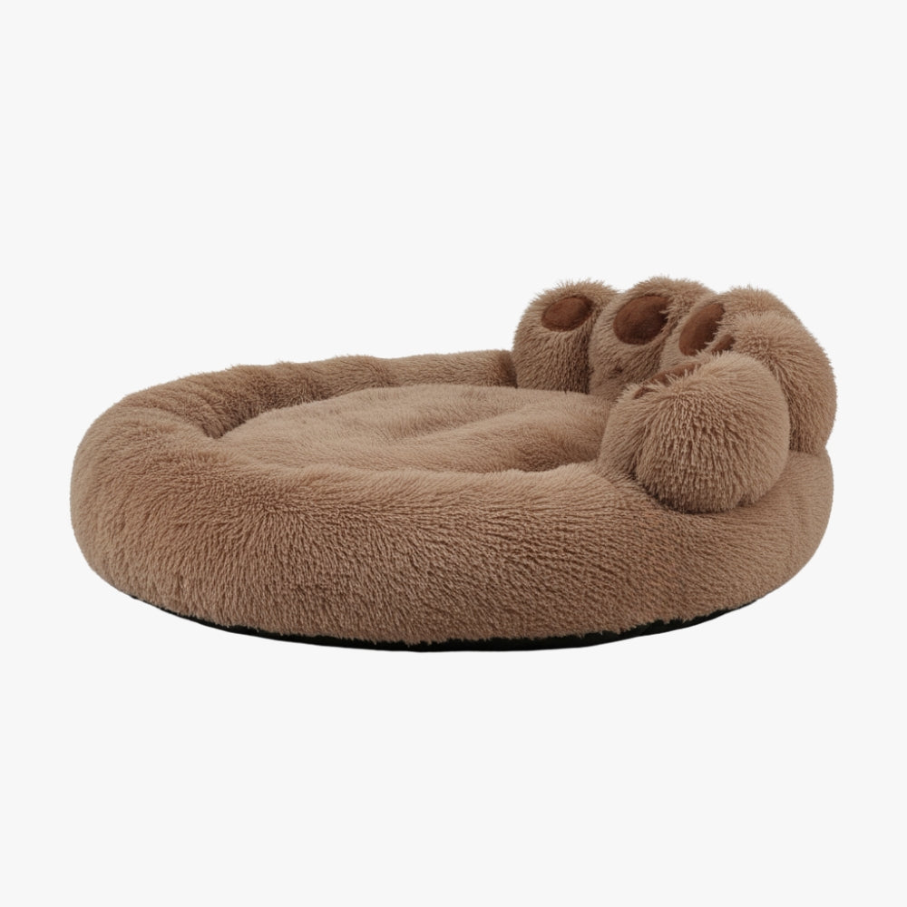 panier-pour-chien-marron-moelleux-en-forme-de-patte-cote