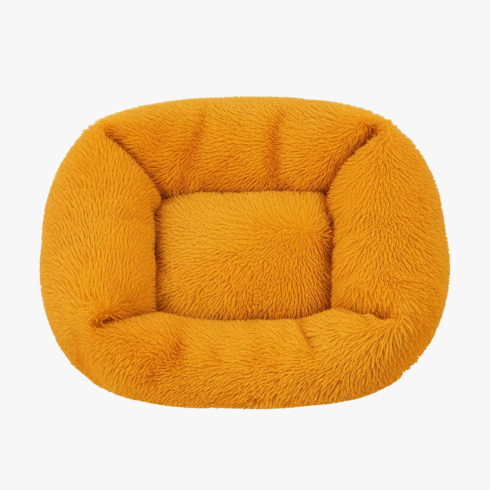 panier-pour-chien-moelleux-rectangulaire-orange-dessus