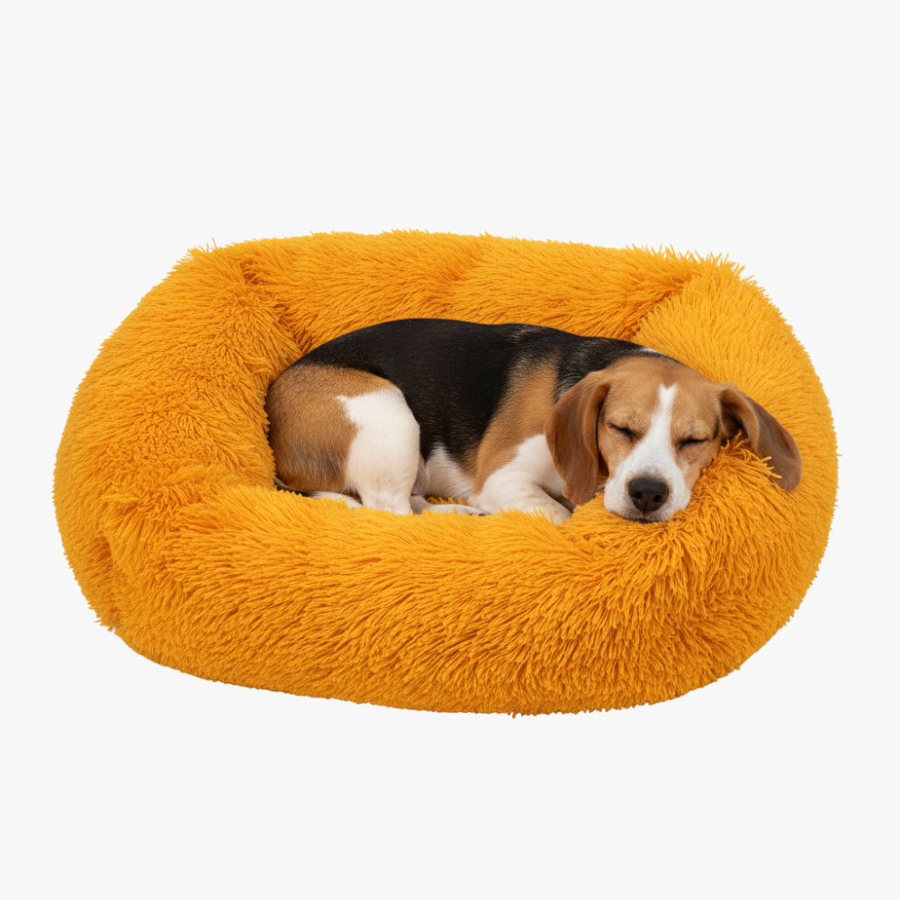 panier-pour-chien-moelleux-rectangulaire-orange-face