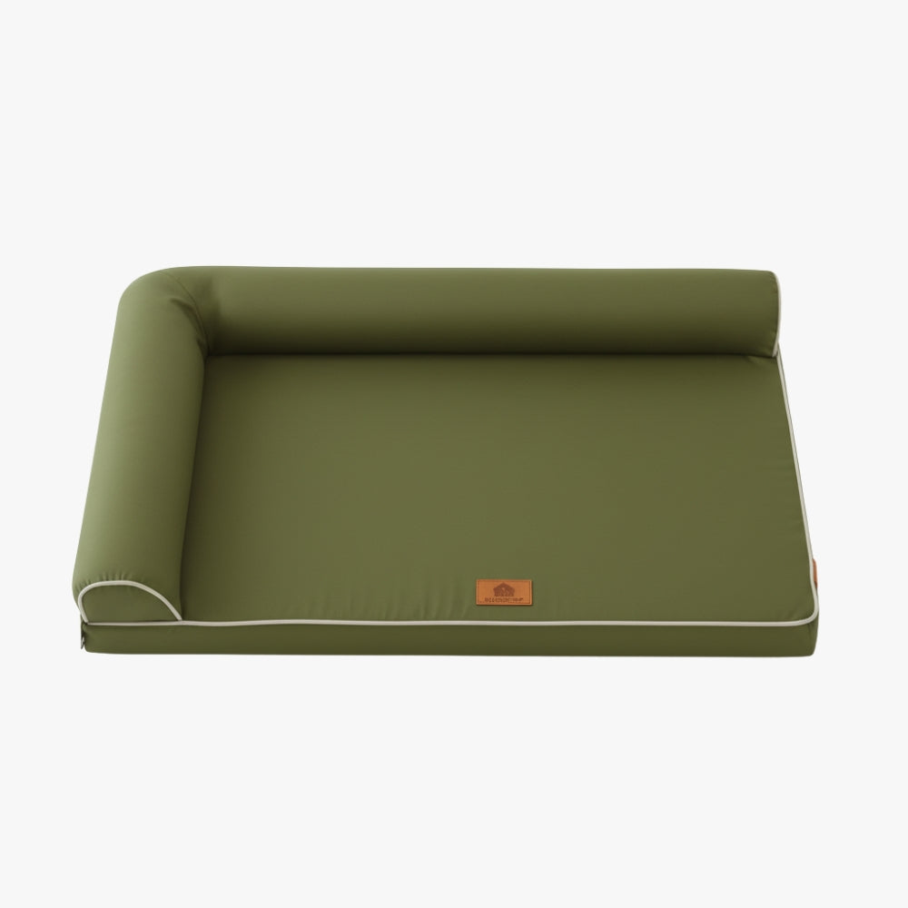panier-pour-chien-orthopedique-resistant-vert-vide
