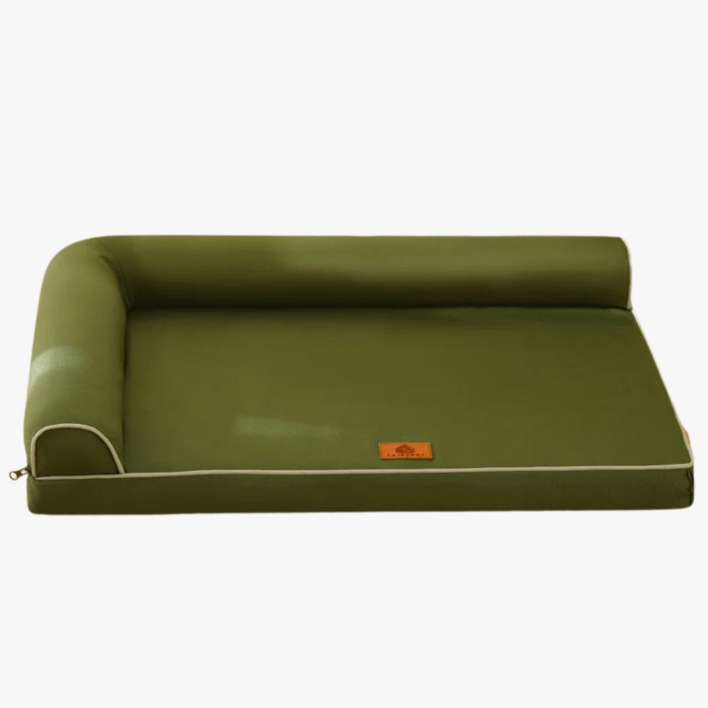 panier-pour-chien-orthopedique-resistant-verts