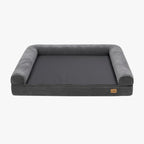 panier-pour-chien-orthopedique-xxl-gris-face