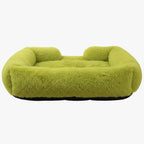 panier-pour-chien-rectangle-vert-en-fourrure-avec-rebords-dos