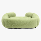 panier-pour-chien-rectangle-vert-en-fourrure-avec-rebords-pastel-dos