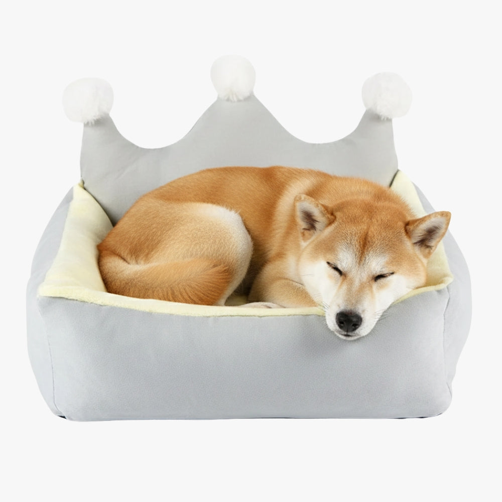 panier-pour-chien-rectangulaire-couronne-gris-avec-chien