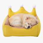 panier-pour-chien-rectangulaire-couronne-jaune