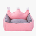 panier-pour-chien-rectangulaire-couronne-rose-vide