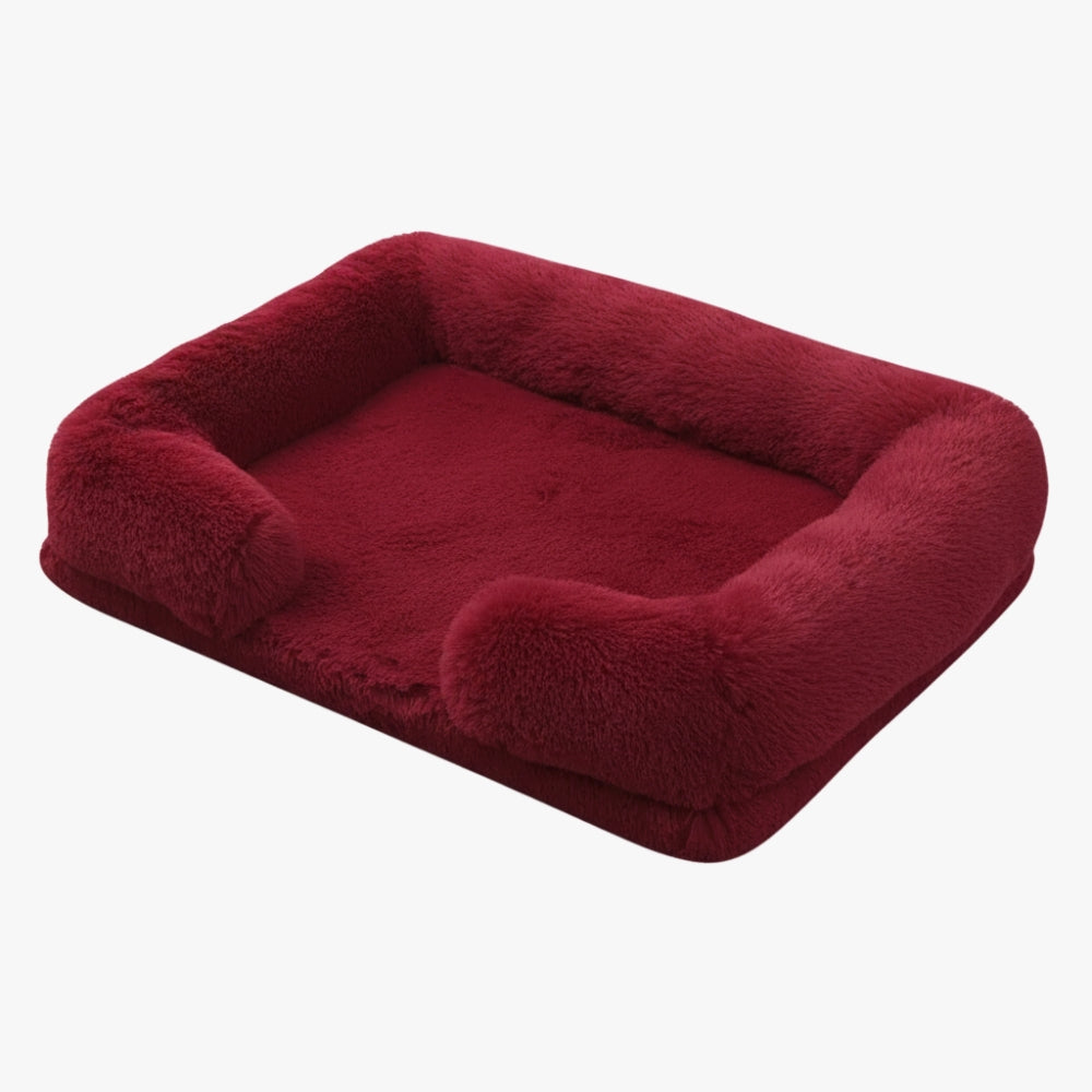 panier-pour-chien-rectangulaire-doux-rouge-bourgogne-angle