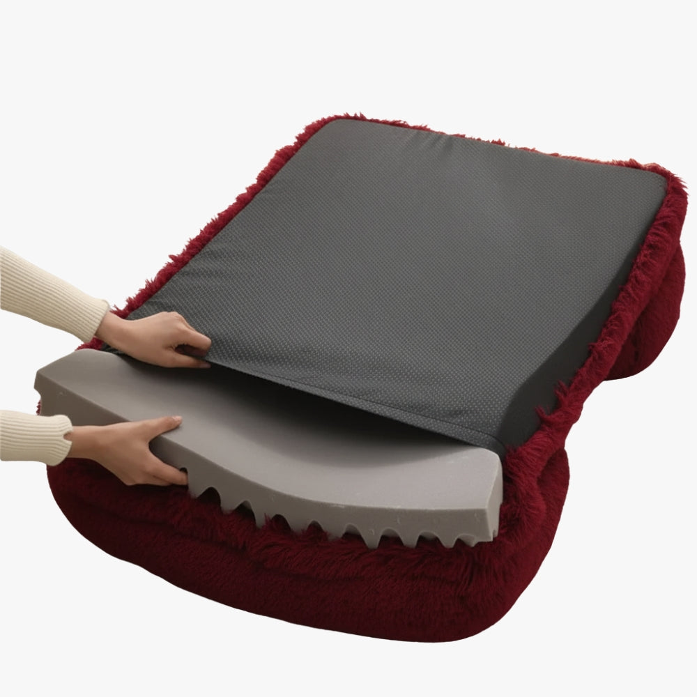 panier-pour-chien-rectangulaire-doux-rouge-bourgogne-dessous