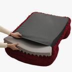 panier-pour-chien-rectangulaire-doux-rouge-bourgogne-dessous