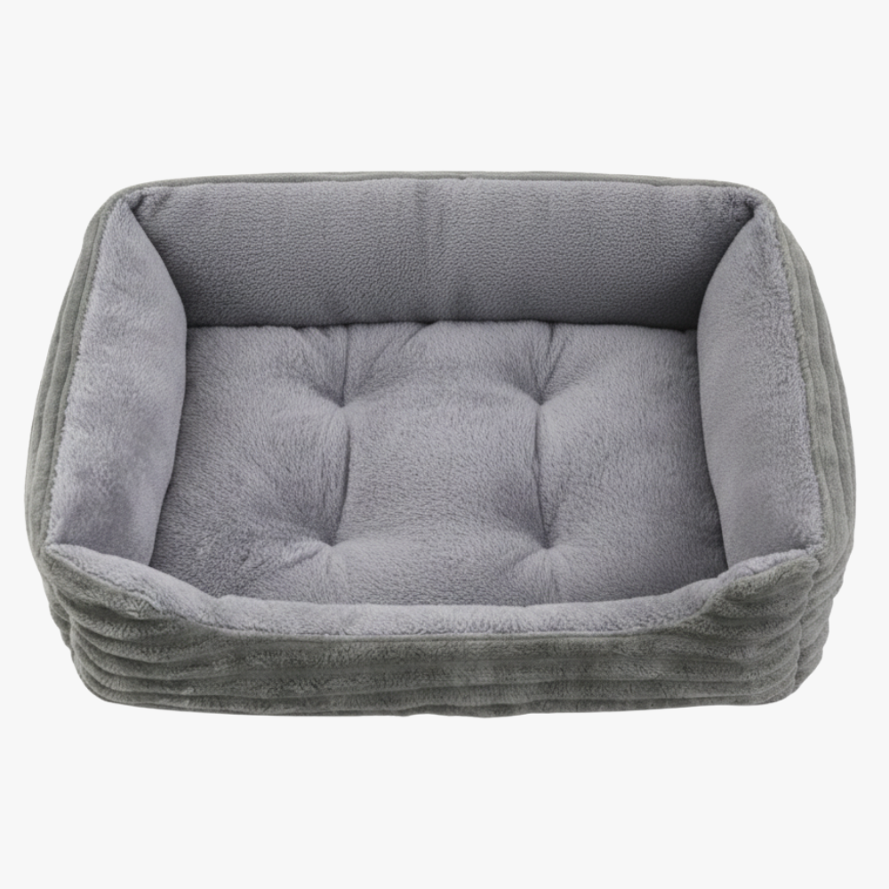 panier-pour-chien-rectangulaire-gris-rebords-dessus