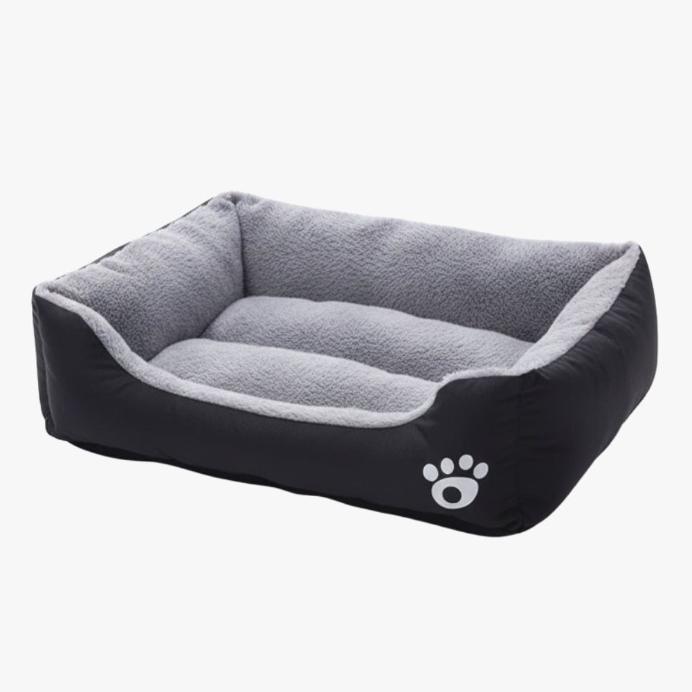 panier-pour-chien-rectangulaire-noir-vide