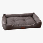 panier-pour-chien-rectangulaire-resistant-gris-vide