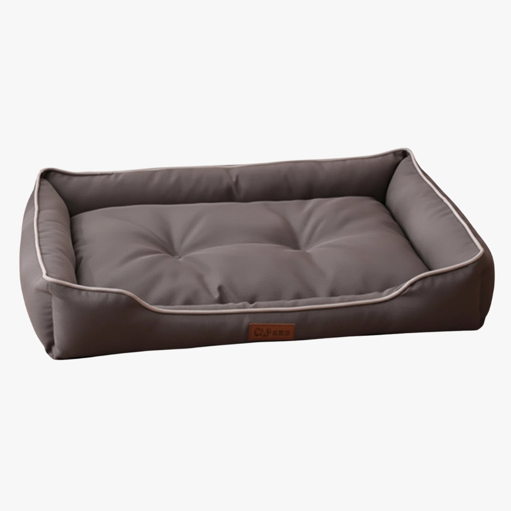 panier-pour-chien-rectangulaire-resistant-gris-vide