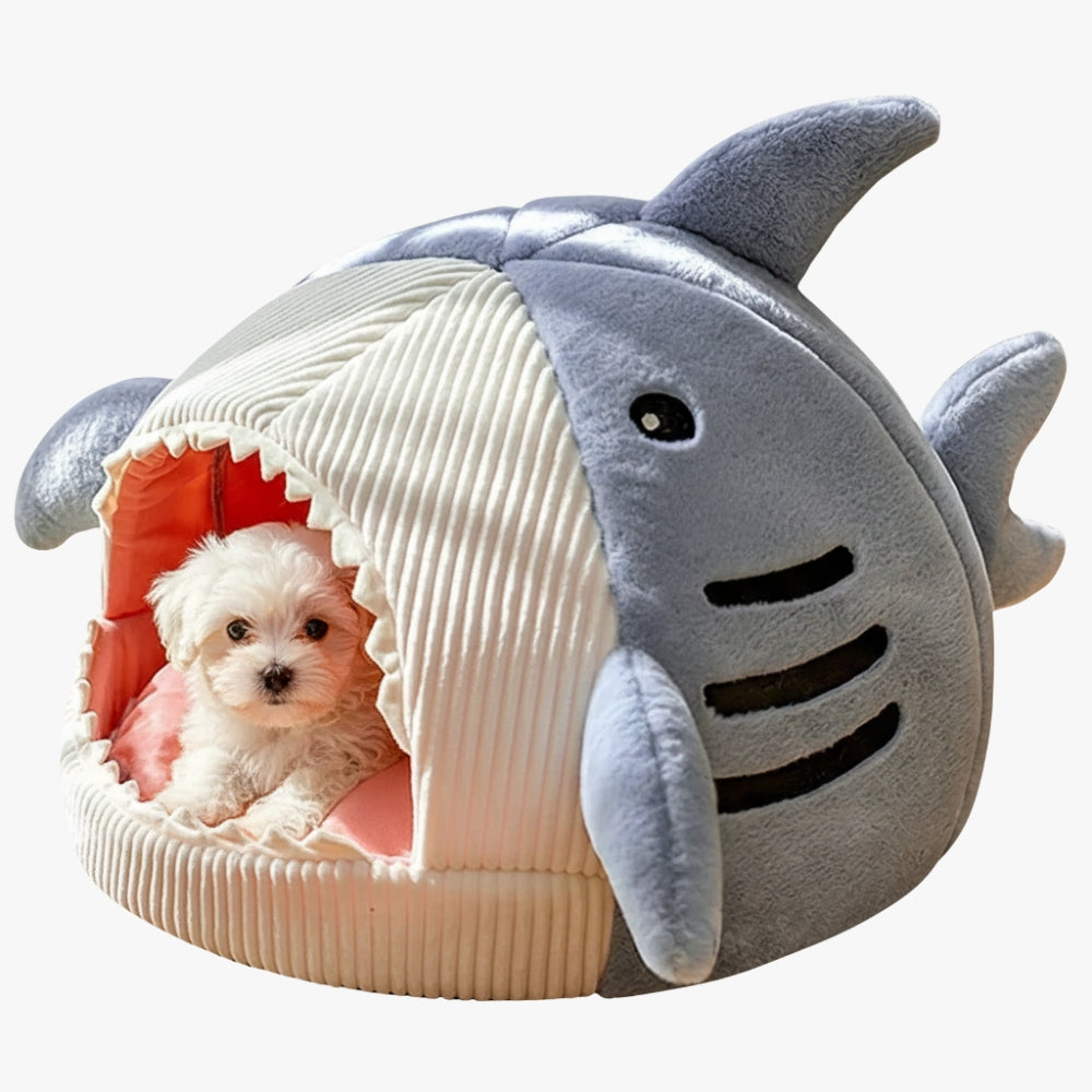 panier-pour-chien-requin-bleu-igloo
