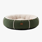 panier-pour-chien-rond-vert-rebord
