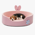 panier-pour-chien-rose-a-rebords-face