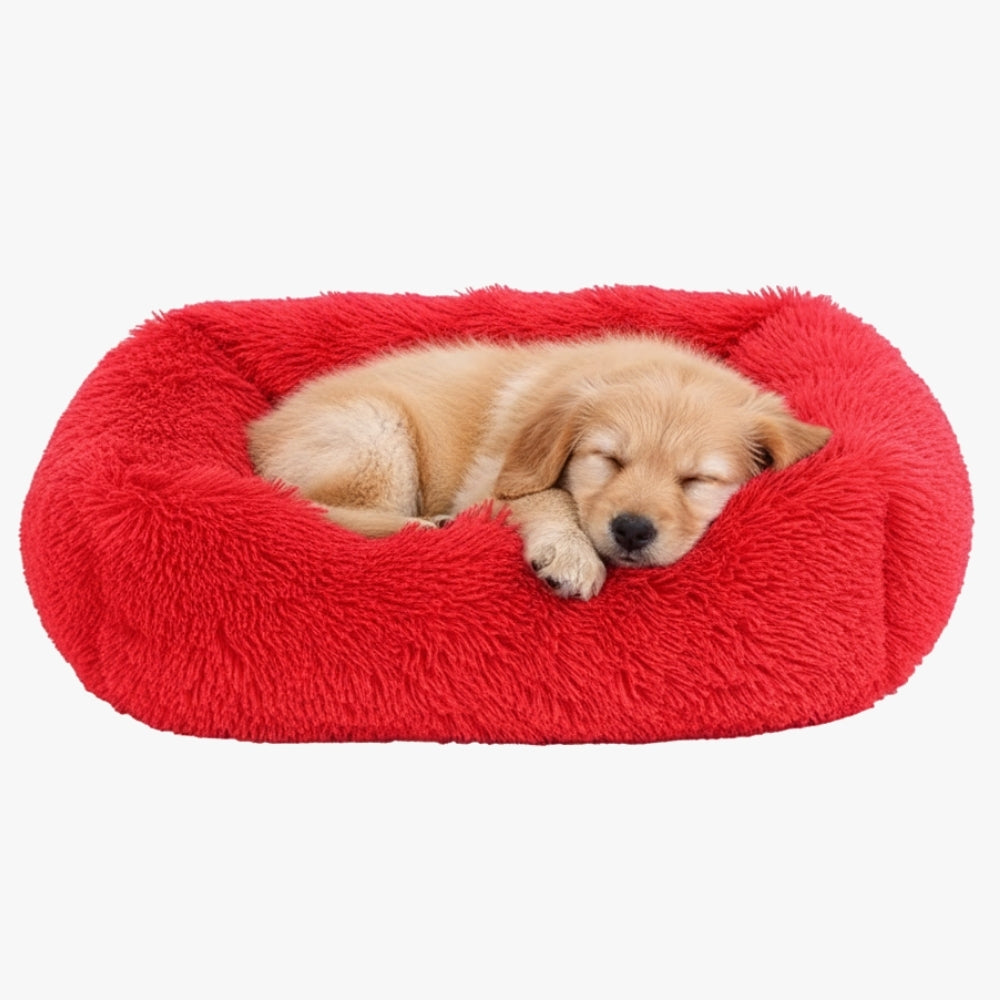 panier-pour-chien-rouge-moelleux
