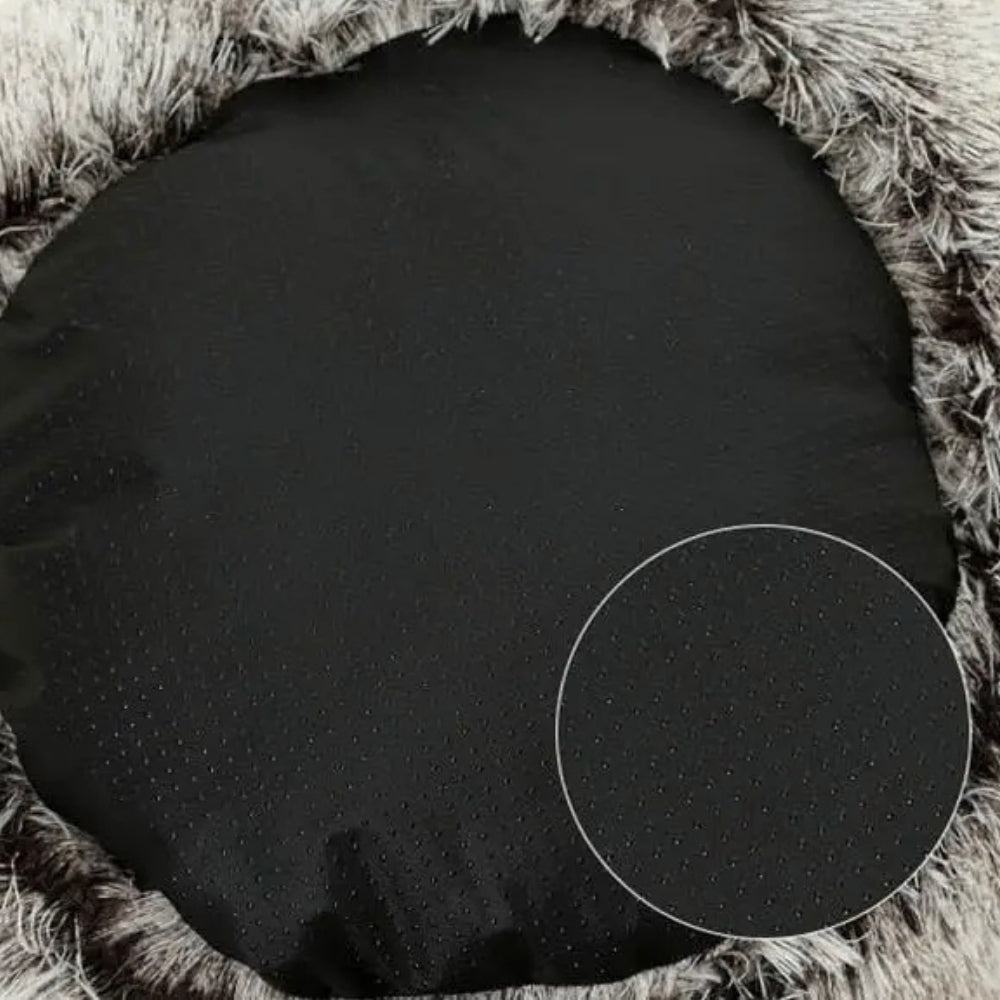 panier-pour-chien-semi-ferme-gris-antiderapant