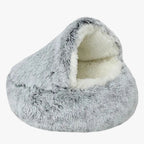 panier-pour-chien-semi-ferme-gris-cote