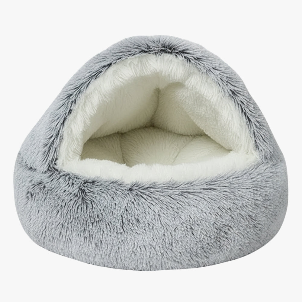 panier-pour-chien-semi-ferme-gris-face