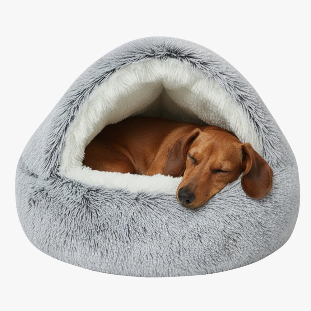 panier-pour-chien-semi-ferme-gris