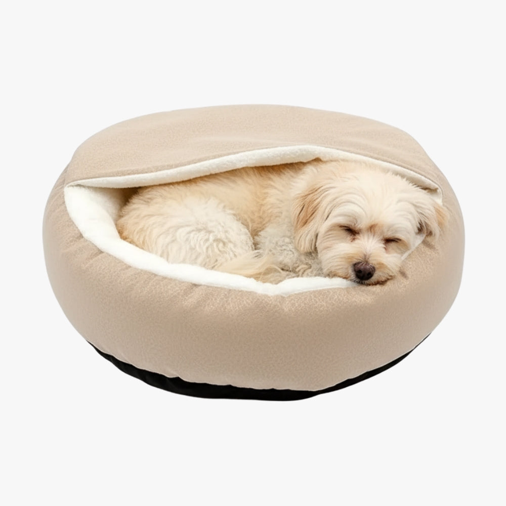 panier-pour-chien-semi-ferme-orthopedique-beige