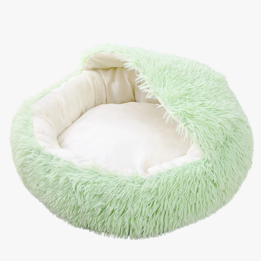 panier-pour-chien-semi-ferme-vert-cote