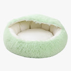 panier-pour-chien-semi-ferme-vert-face