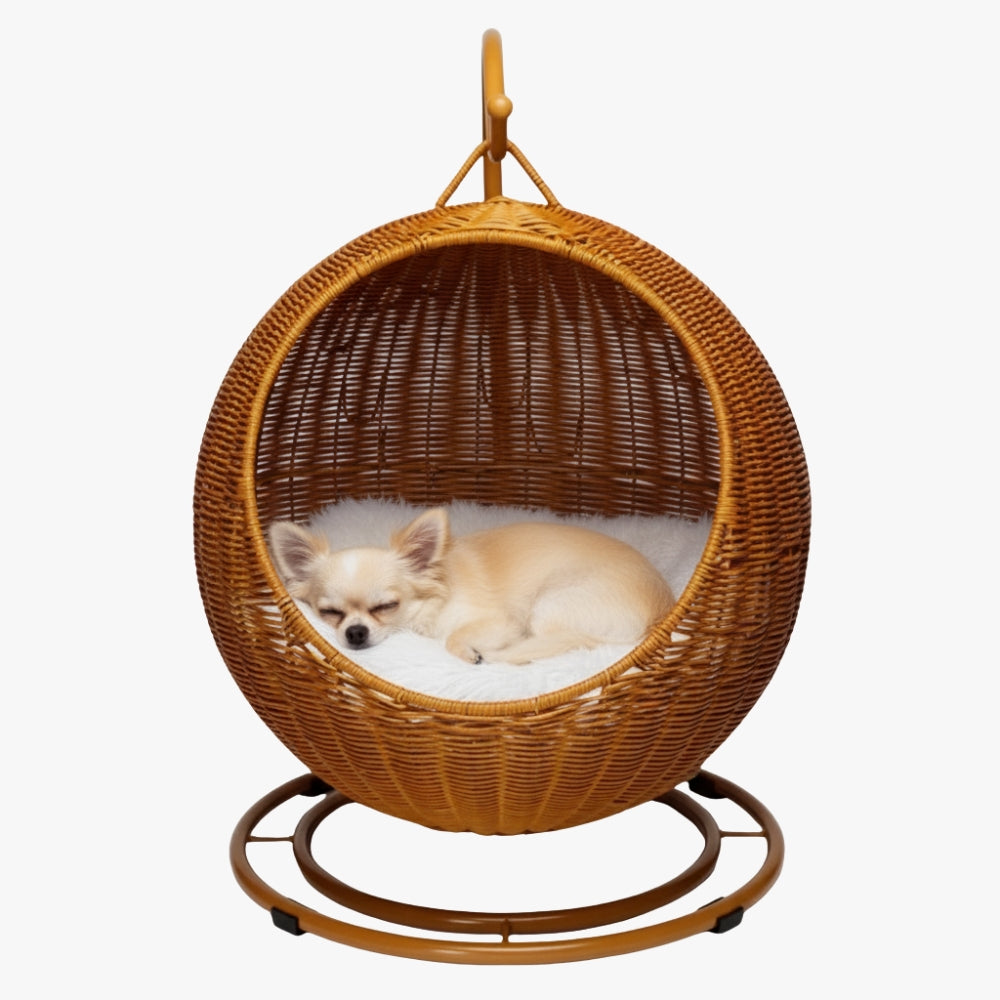 panier-pour-chien-tresse-suspendu