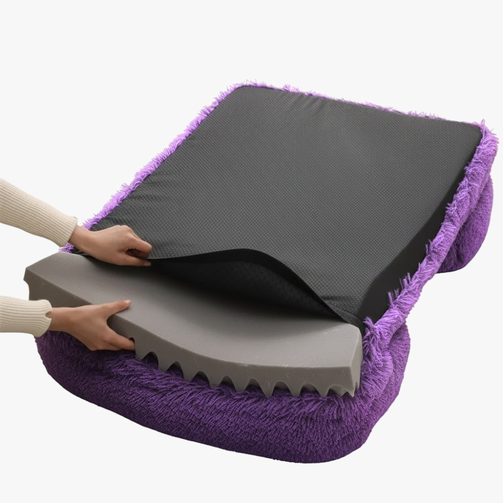 panier-pour-chien-violet-en-fourrure-antiderapant