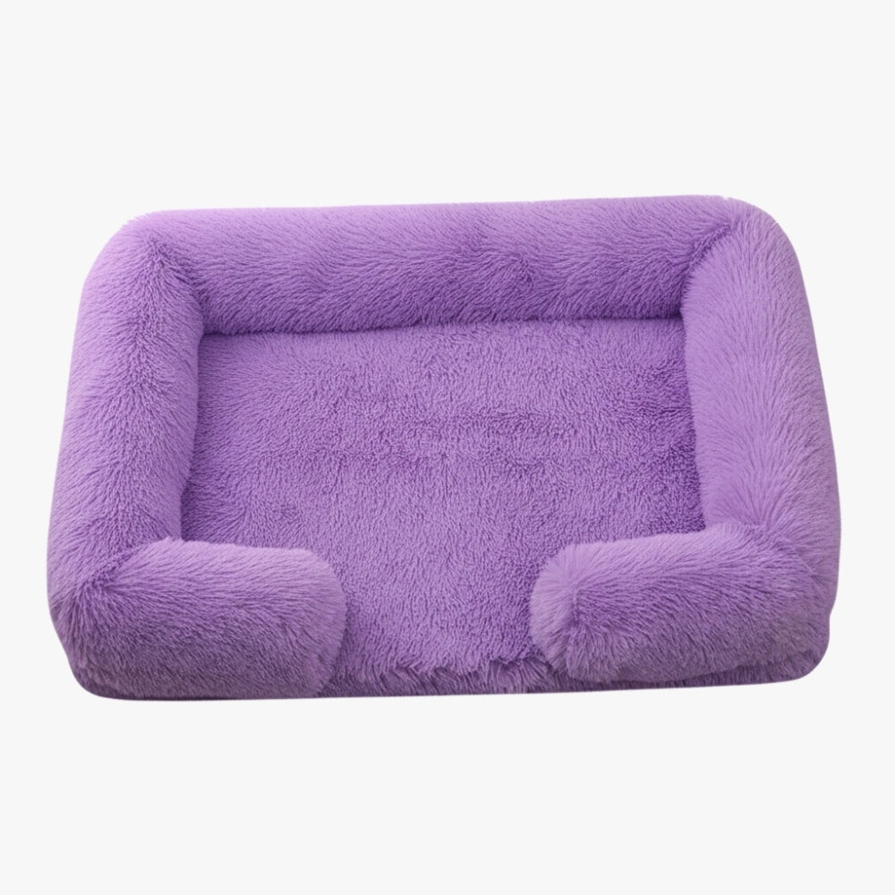 panier-pour-chien-violet-en-fourrure-dessus