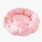 panier-pour-petit-chien-en-forme-de-fleur-rose-vide
